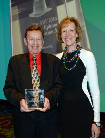 Bill Harvey receives The ARF's first Erwin Ephron Demystification Award - June 9, 2014