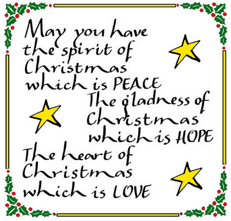 May you have the spirit of Christmas