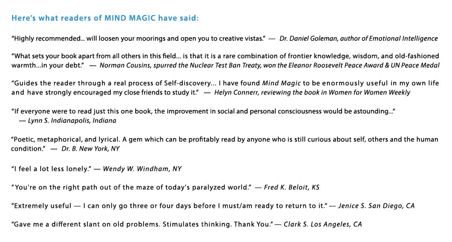 Here's what readers of MIND MAGIC have said: