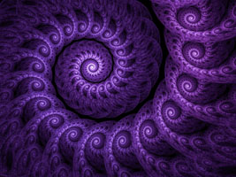 Purple spiral fractal