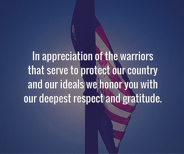 In Appreciation of the Warriors