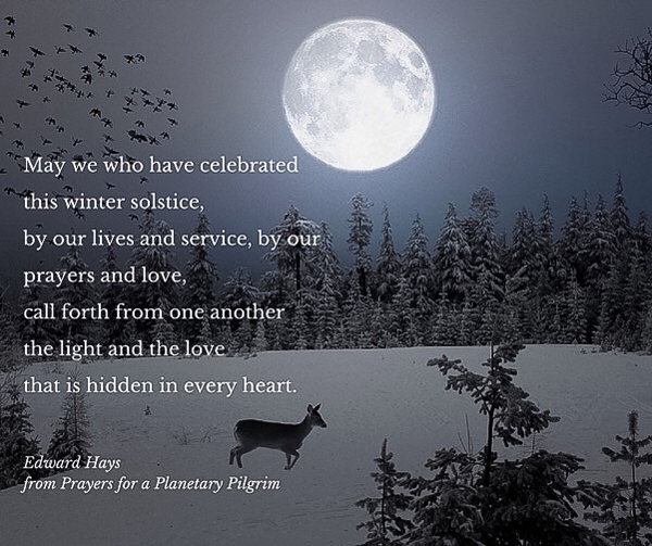 This winter solstice call forth the light and the love hidden in every heart
