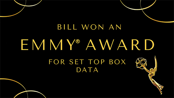Bill just won an Emmy Award for Set top box data